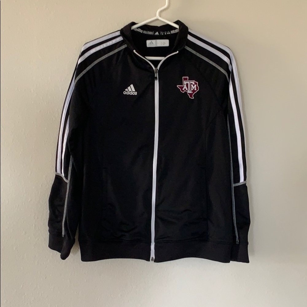 Black TAMU Zip Up Jacket